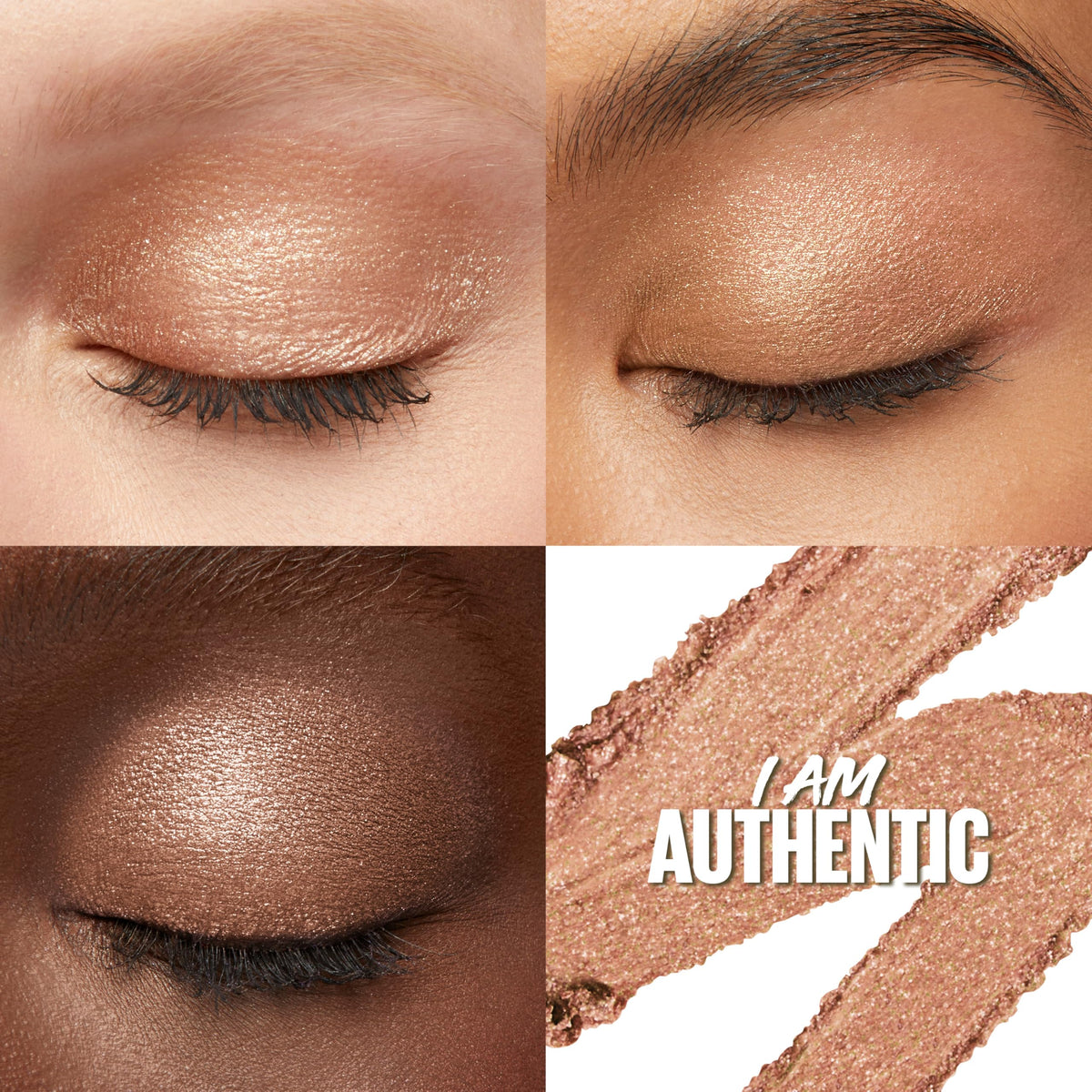 MAYBELLINE Color Tattoo Longwear Multi-Use 24HR Eye Shadow Stix, Rich, Long Lasting Eyeshadow, Eyeliner and Eye Primer Stick, I Am Authentic (Rose