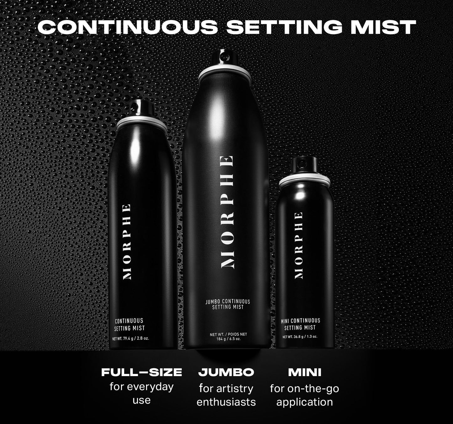 Morphe Continuous Setting Mist - Micro-Fine Makeup Setting Spray with a Natural Radiant Finish - Helps Makeup Resist Caking or Fading & Increases Wear Beauty & Personal Care MORPHE