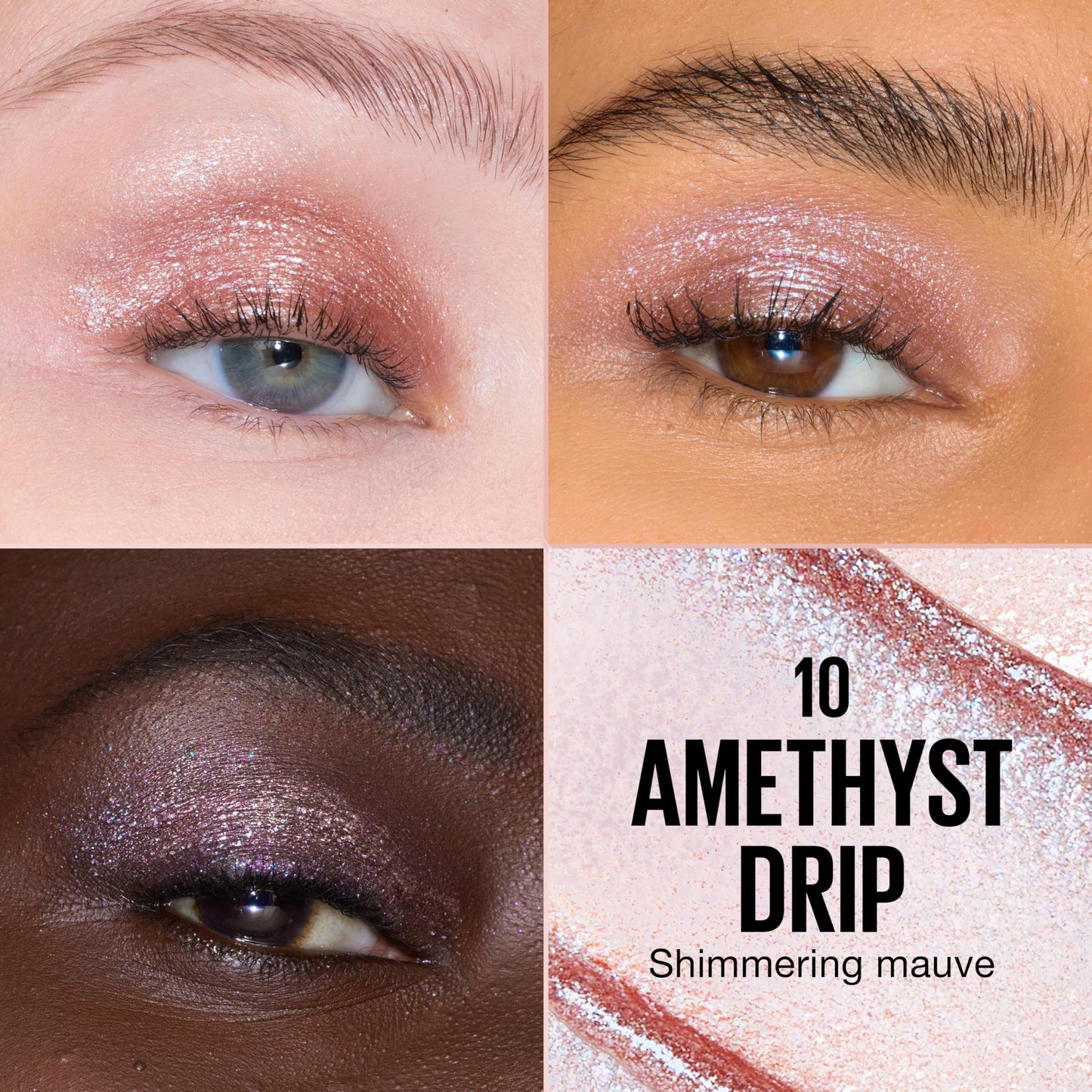 MAYBELLINE Shadow Drip Eye Tint Liquid Eyeshadow, High-Impact, Lightweight Shimmer Eye Shadow with Up To 16HR Wear, Amethyst Drip, 1 Count Beauty & Personal Care MAYBELLINE