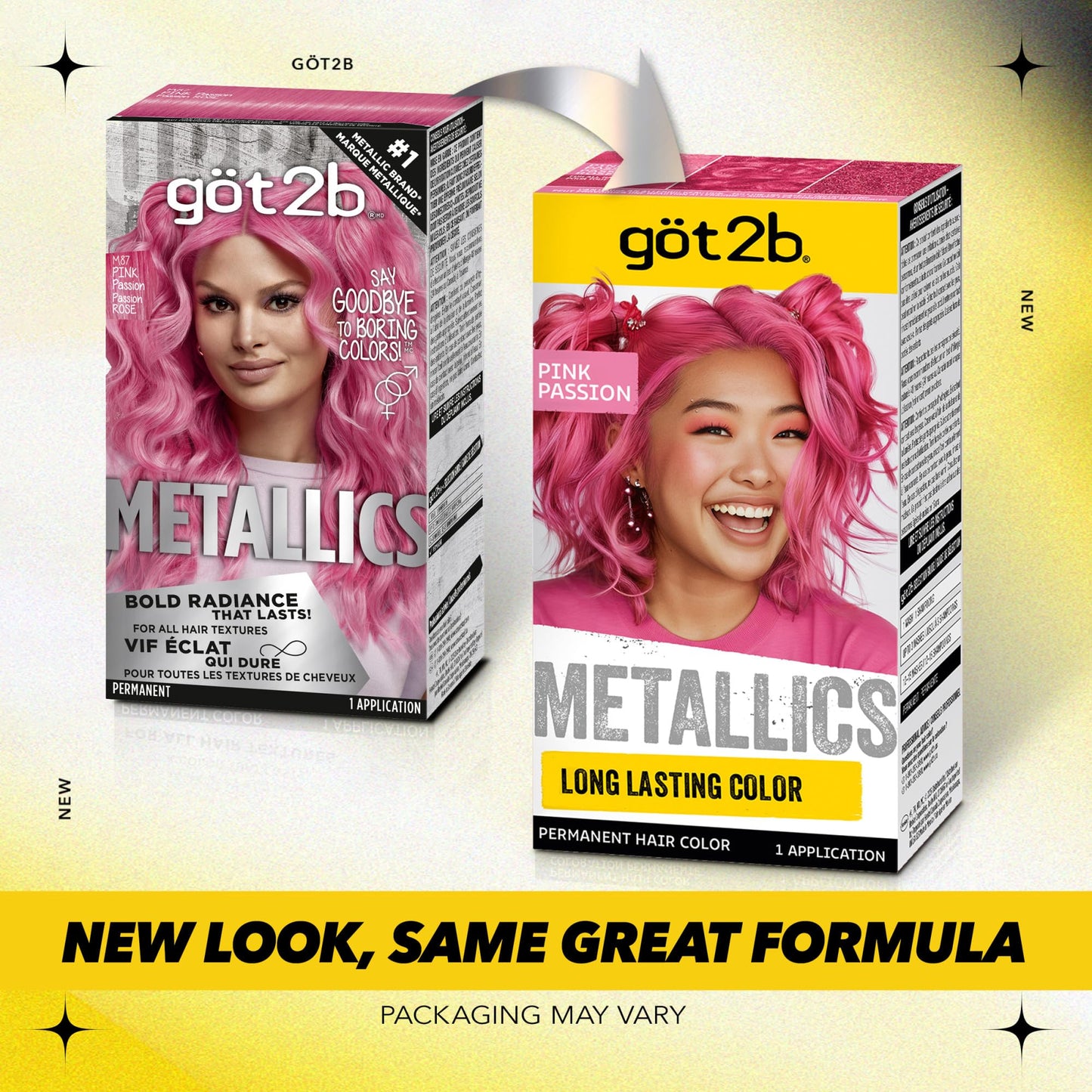 Got2b Metallics, Permanent Hair Color, M87 Pink Passion Beauty & Personal Care Got2B