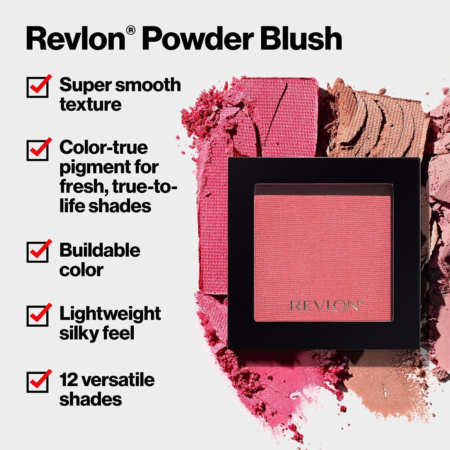 Revlon Powder Blush Face Makeup, High Impact Buildable Color, Lightweight & Smooth Finish, 030 Pinkognito, 0.17 oz Beauty & Personal Care REVLON