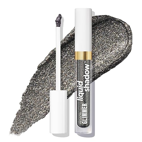 REVLON Glimmer Liquid Shadow, Smudge-Proof Shimmer Eyeshadow Makeup, Long Lasting, High Pigment, 204 Rock-IT Beauty & Personal Care REVLON