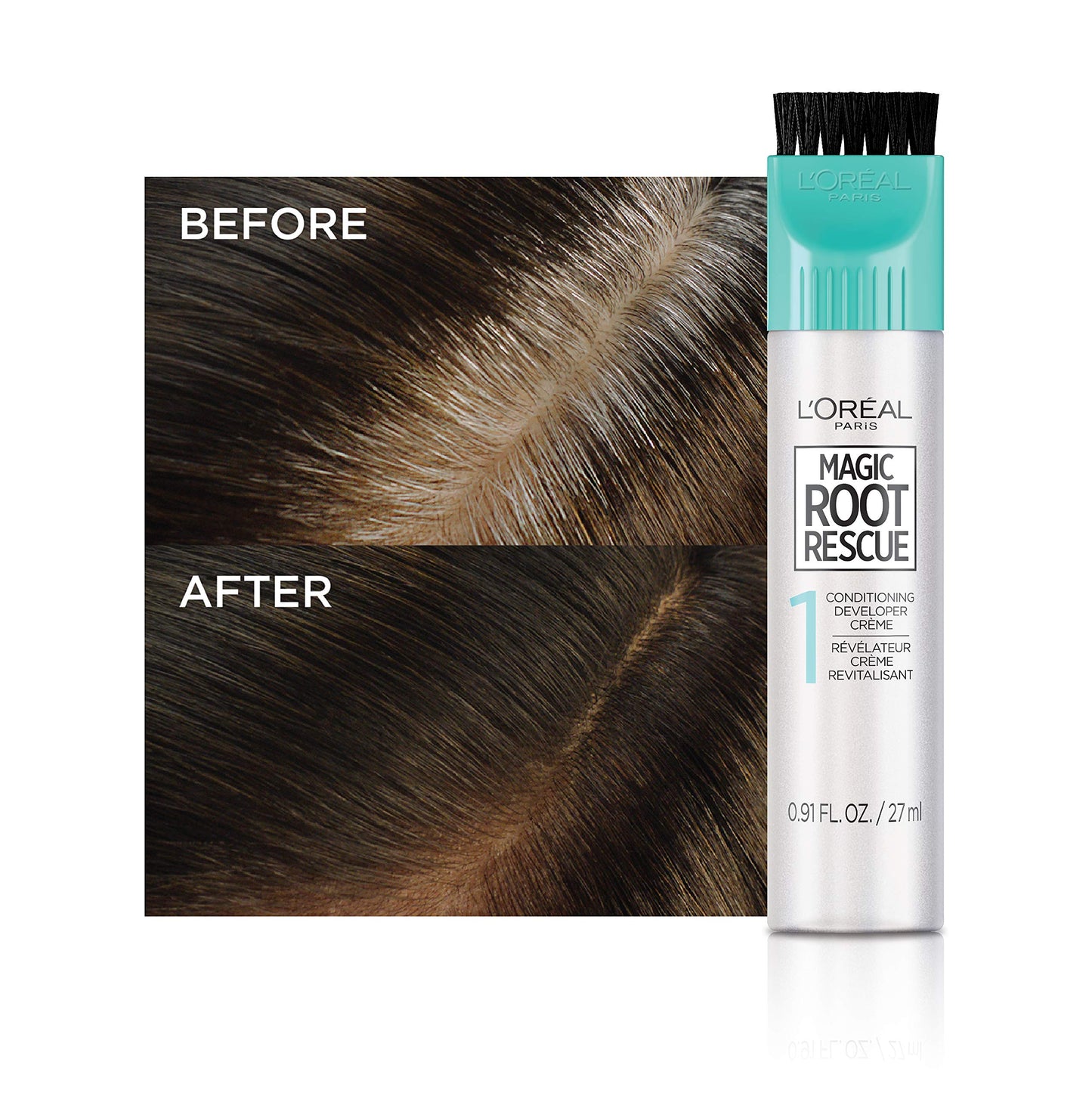 L'Oreal Paris Magic Root Rescue 10 Minute Root Hair Coloring Kit, Permanent Hair Color with Quick Precision Applicator, 100 percent Gray Coverage, 5G Beauty & Personal Care L'Oreal Paris