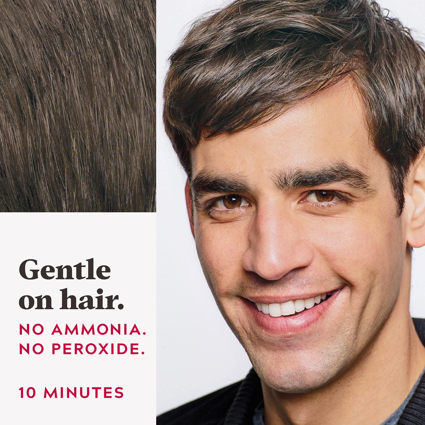 Just For Men Easy Comb-In Color Mens Hair Dye, Easy No Mix Application with Comb Applicator - Medium-Dark Brown, A-40, Pack of 3 Beauty & Personal Care Just for Men