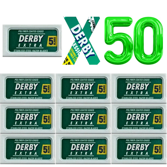 50 "Derby Extra Professional" Double Edge Razor Blades for straight razor (50) Beauty and Personal Care the shave factory