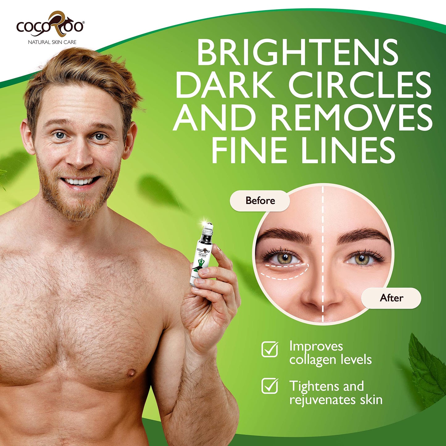 Caffeinated Eye Serum, Nutrient-Dense, 100% Pure, Natural & Vegan (Peppermint) Beauty & Personal Care CocoRoo