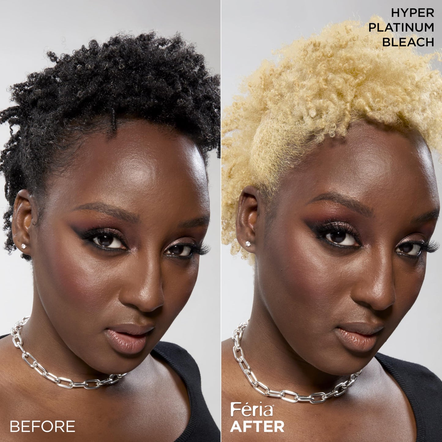 L'Oreal Paris Feria Hyper Platinum Advanced Lightening System Hair Bleach, Lifts Up To 8 Levels, Includes Anti Brass Purple Conditioner, 1 Hair Dye Beauty & Personal Care L'Oreal Paris