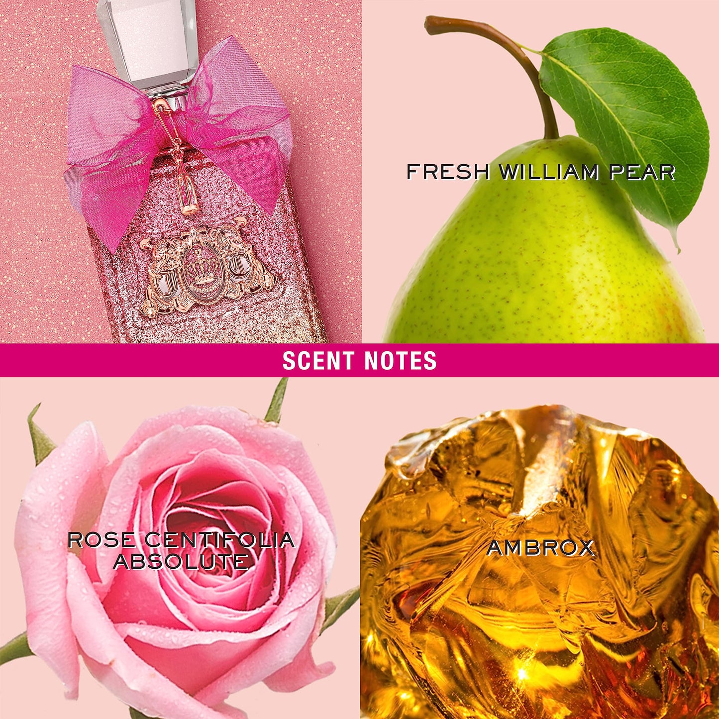 Juicy Couture Viva La Juicy Rosé Eau De Parfum, Women's Perfume with Notes of Pear, Rose & Ambrox - Fruity & Floral, EDP Spray, 3.4 fl oz Beauty & Personal Care Juicy Couture