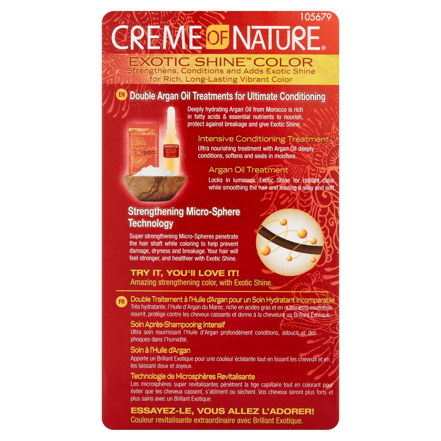 Creme of Nature Exotic Shine Color, Intense Black, 1.0 Fluid Ounce Beauty & Personal Care Creme of Nature