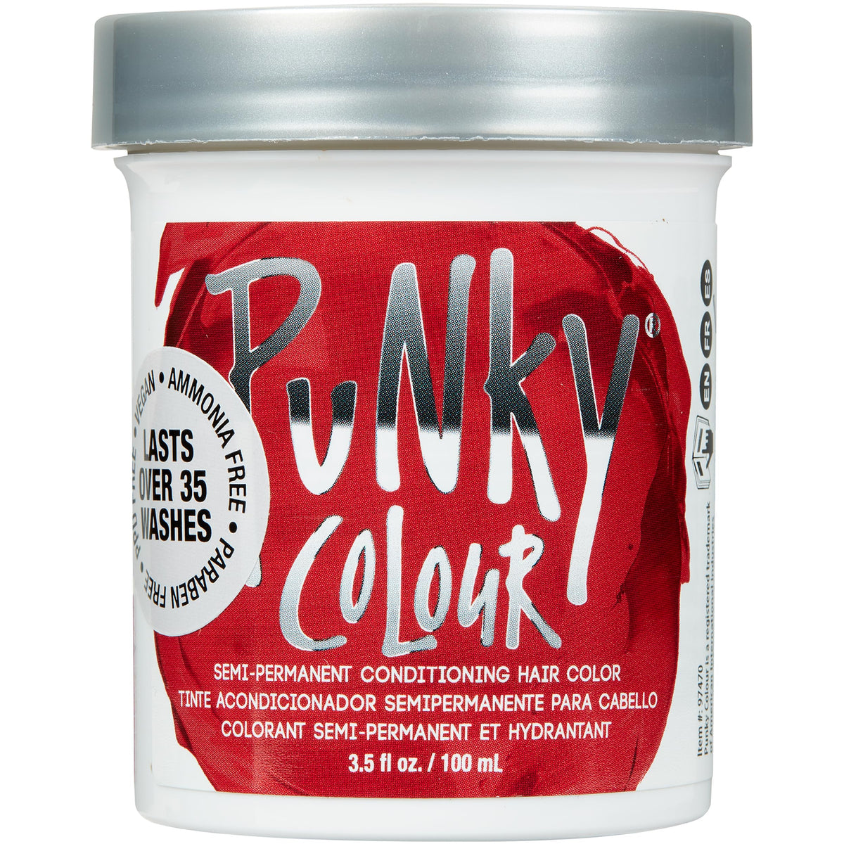 Punky Vermillion Red Semi Permanent Hair Color - Vegan & Cruelty-Free Conditioning Hair Dye, Lasts Up to 35 Washes, 3.5 fl oz Beauty & Personal Care Punky