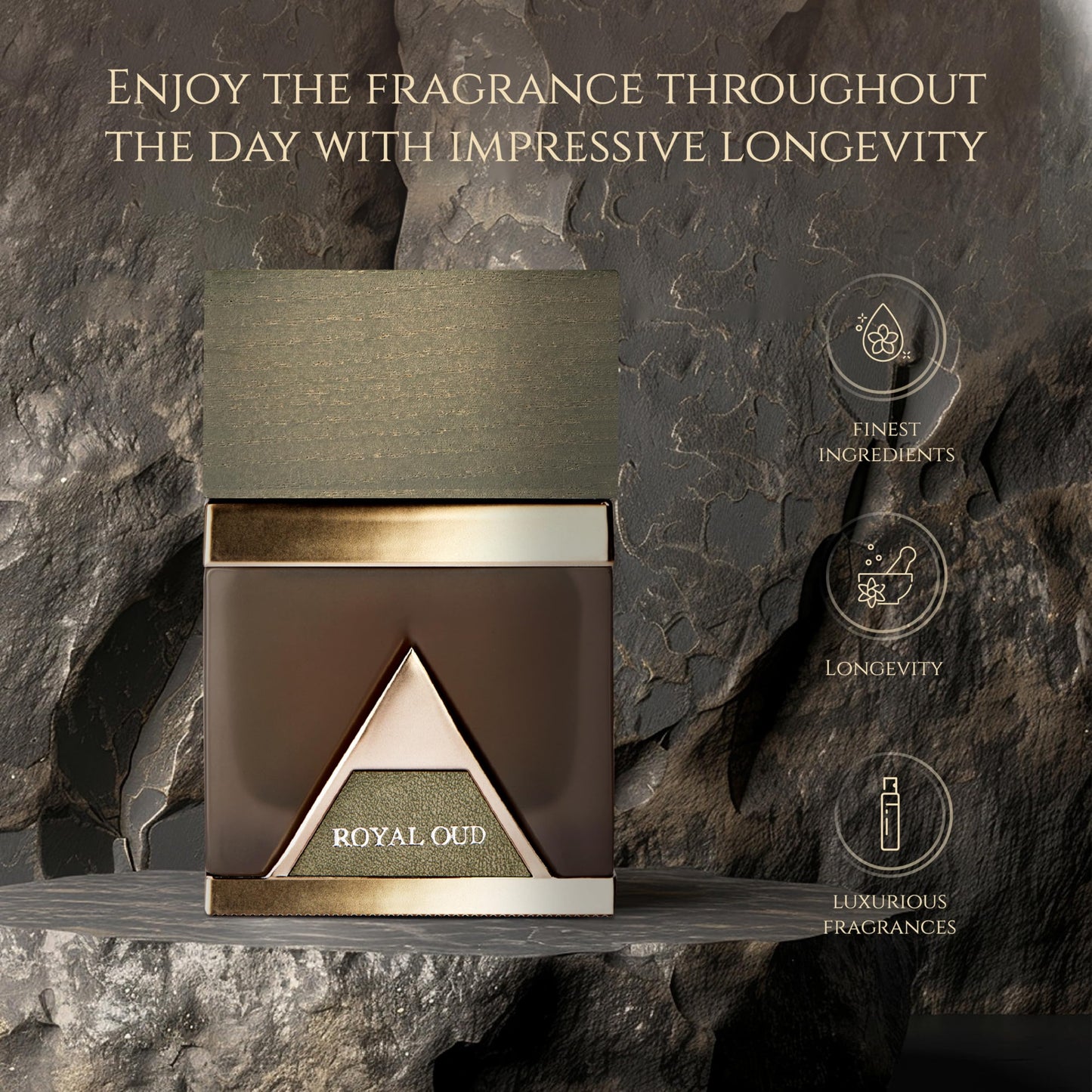 Maison GHandour Royal Oud Silver | Luxury Perfume for Men | Musk Perfume | Oud Cologne with Notes of Grapefruit, Ginger, and Amber | 100ml Eau de Beauty & Personal Care Maison GHandour