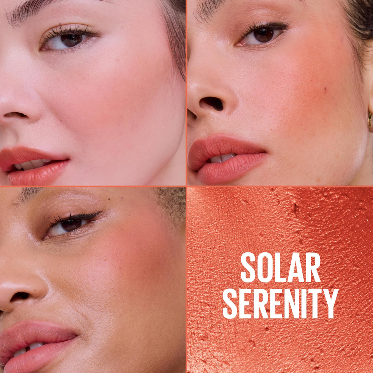 Maybelline Cloudtopia Blush for Cheeks and Lip Mousse, Ultra-Vivid, Pigmented Formula for Up to 14HR of Blush and Lip Makeup Color, Solar Serenity, 1