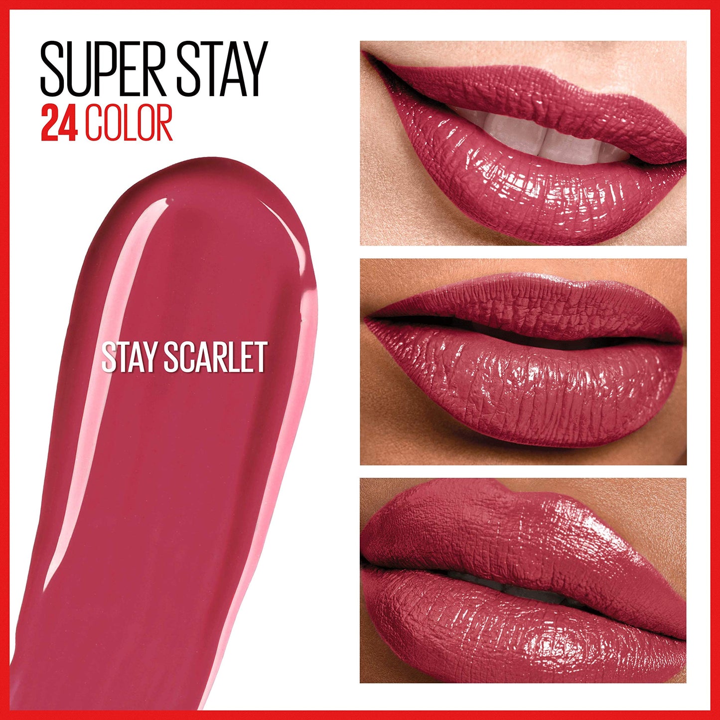 Maybelline SuperStay 24, 2-Step Liquid Lipstick, Stay Scarlet Beauty & Personal Care MAYBELLINE