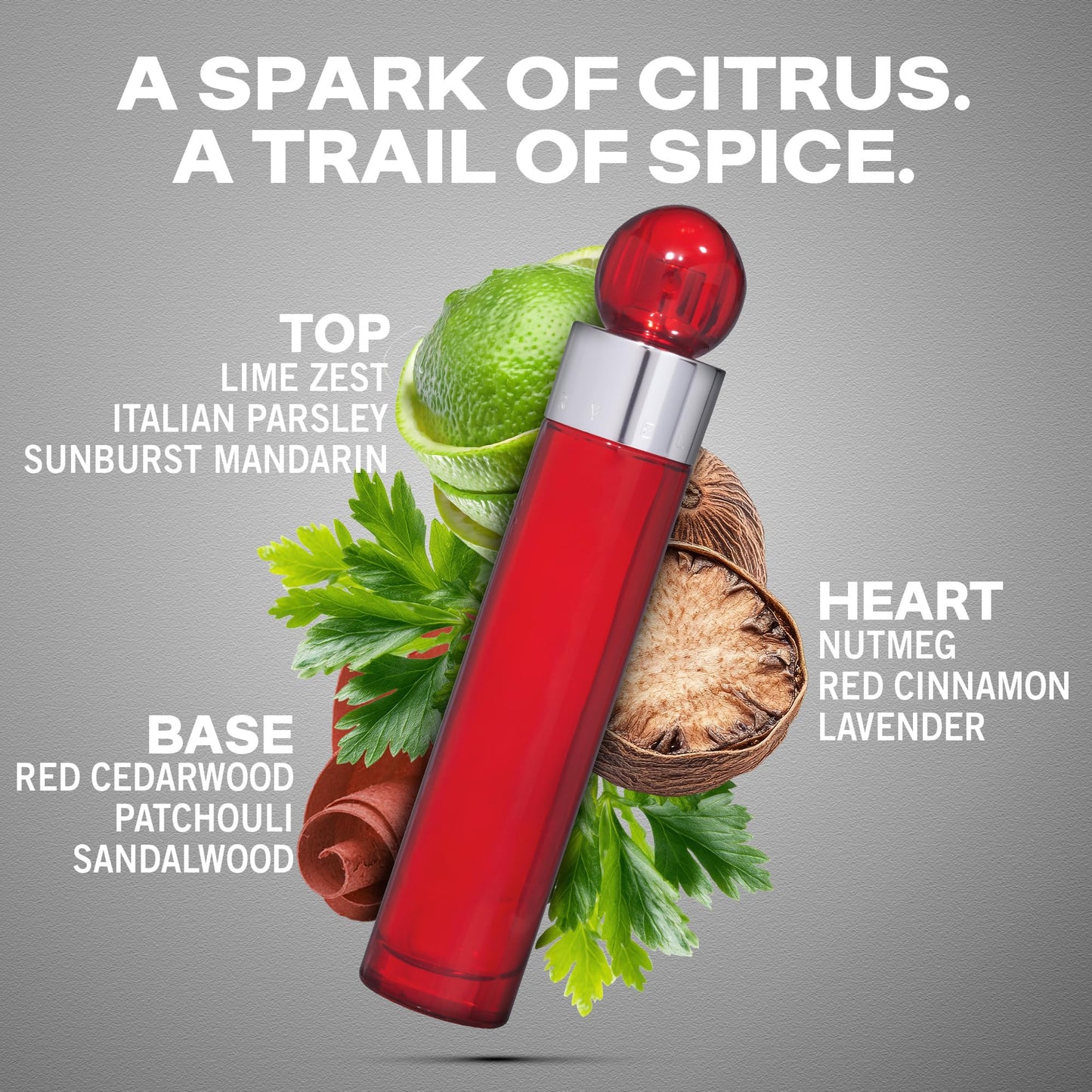 Perry Ellis 360° Red Eau De Toilette Spray for Men - Mens Cologne, Long Lasting Perfume, EDT, Fragrance with Notes of Clove, Cinnamon & Patchouli Beauty & Personal Care Perry Ellis