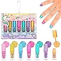 7pc Unicorn Shimmer Nail Polish Set for Girls - Glitter Cap, Non-Toxic Quick Dry Manicure & Pedicure Kit, Vibrant Assorted Shades Beauty & Personal Care EXPRESSIONS