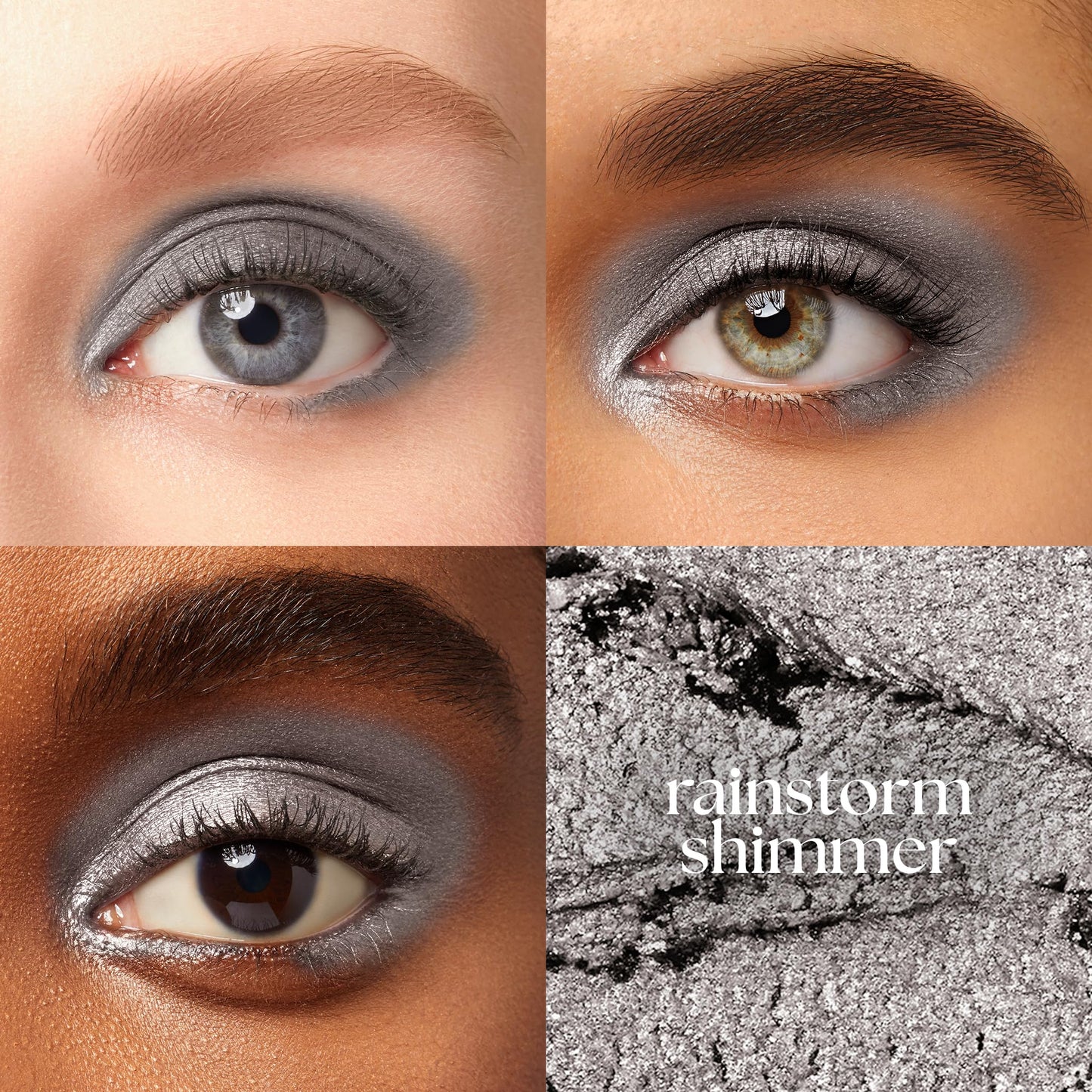 Julep Eyeshadow 101 Cream-to-Powder Waterproof Shadow Stick - Rainstorm Shimmer - Long-Lasting, Crease-Proof, Deep Silver Shimmer Cream Eyeshadow Beauty & Personal Care Julep
