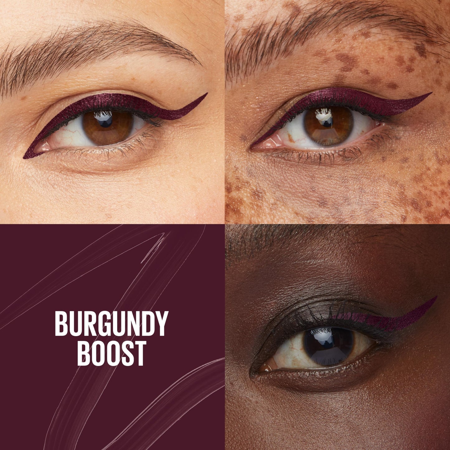MAYBELLINE Tattoo Studio Dip-Ink Liquid Eyeliner, Waterproof Eyeliner With Up to 24 Hour Wear, Burgundy Boost, 1 Count Beauty & Personal Care MAYBELLINE