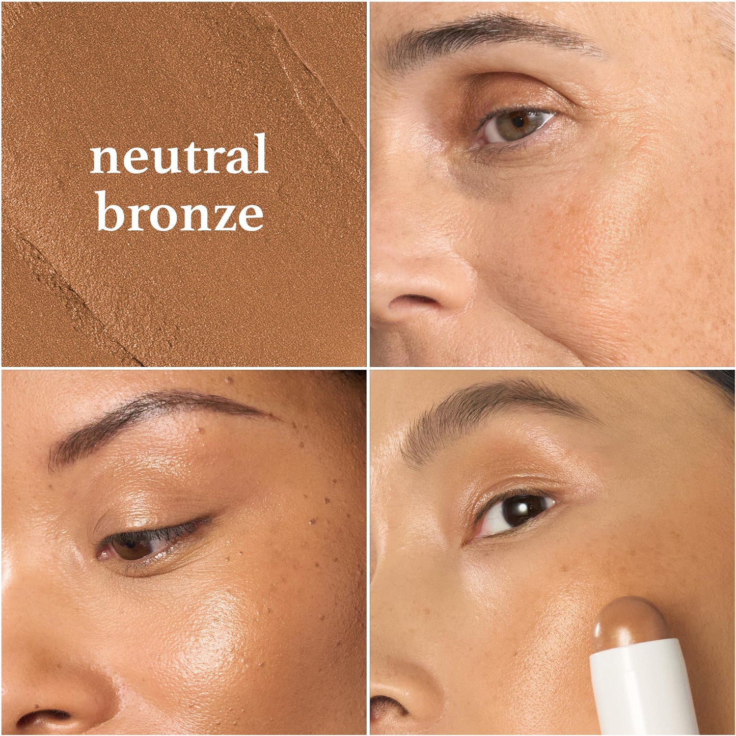 Julep Skip The Brush Cream to Powder Blush Stick - Neutral Bronze - Blendable and Buildable Color - 2-in-1 Blush and Lip Makeup Stick Beauty & Personal Care Julep