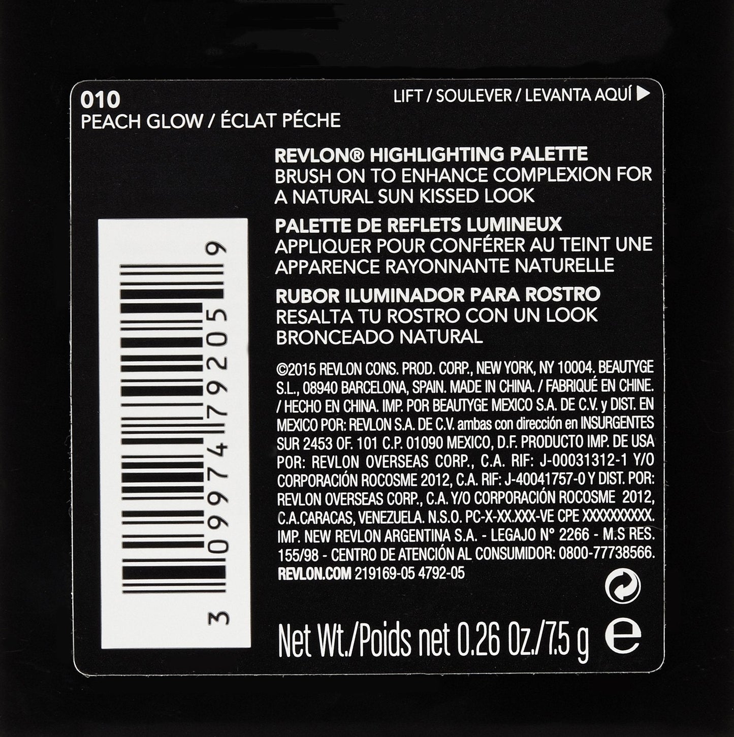 Revlon Highlighting Palette, Peach Glow, 0.26 Ounce Beauty & Personal Care REVLON