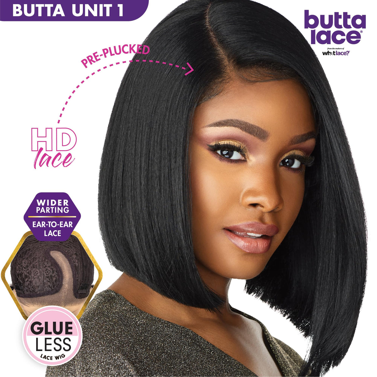 Sensationnel Butta LaceWig-Unit 1, MP/HAZEL