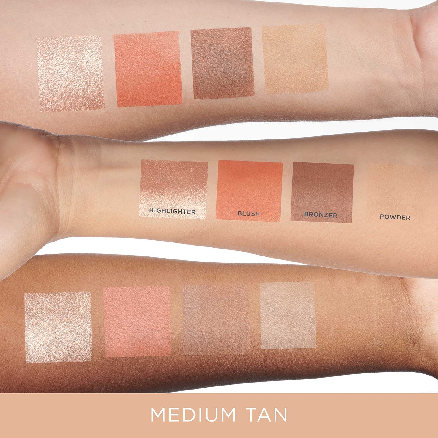 PÜR MINERALS 4-in-1 Skin-Perfecting Powders Face Palette, Medium-Tan, 1 ct. Beauty & Personal Care PÜR MINERALS
