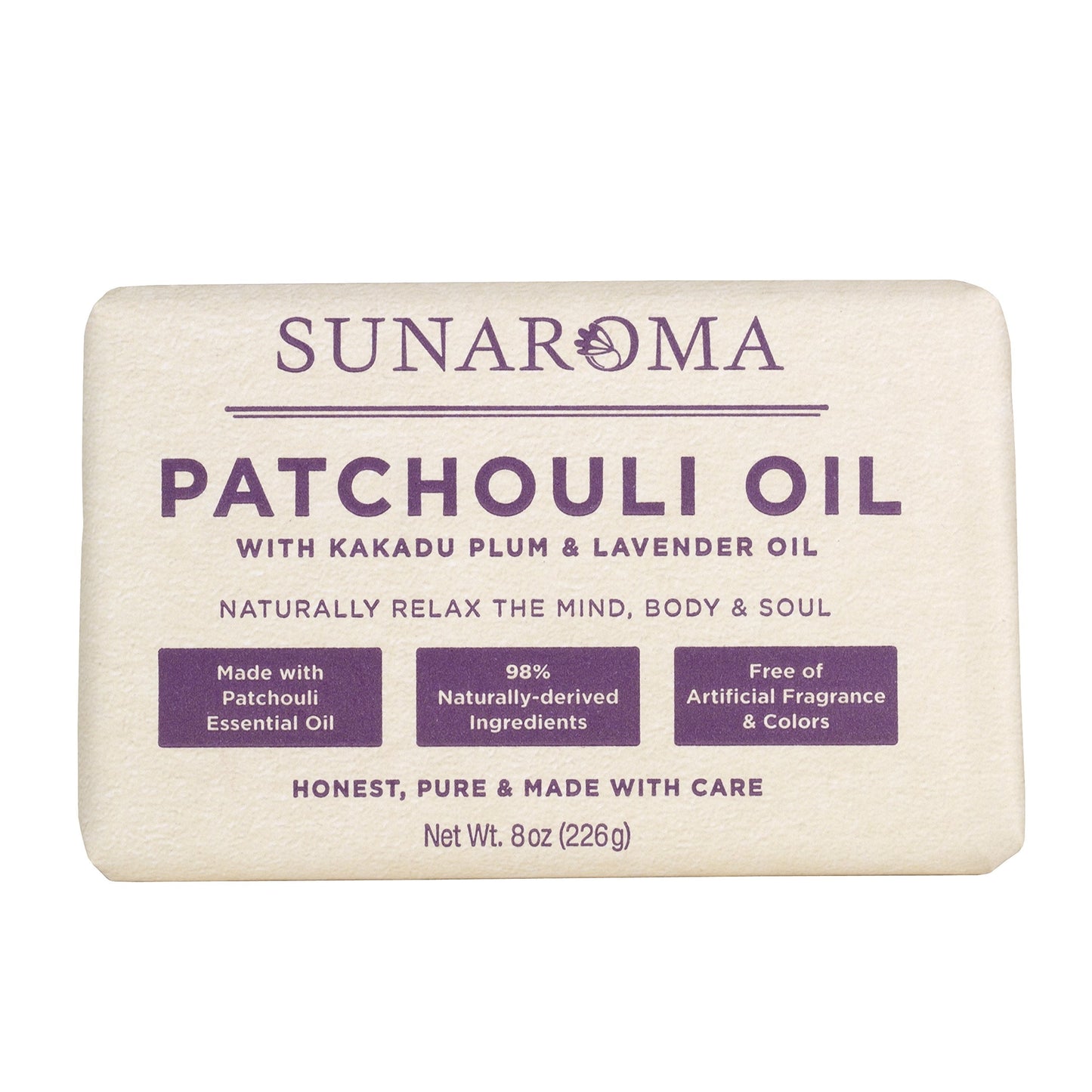 Sunaroma Patchouli Oil Relaxing Body Bar, 8 oz Beauty & Personal Care SUNAROMA