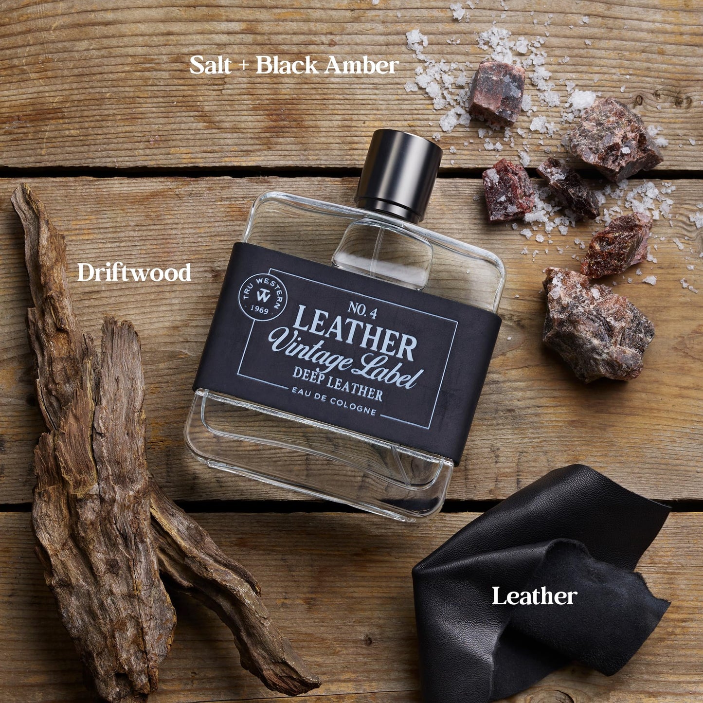 Leather No. 4 by Tru Western, Vintage Label Deep Leather Beauty & Personal Care Tru Fragrance Beauty