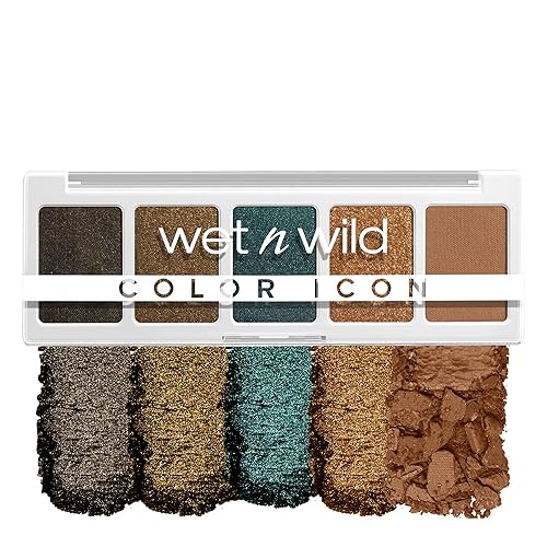 wet n wild Color Icon Eyeshadow Makeup 5 Pan Palette, Matte, Shimmer, Metallic, Long Wearing, Rich Buttery Pigment, Cruelty Free - My Lucky Charm Beauty & Personal Care wet n wild