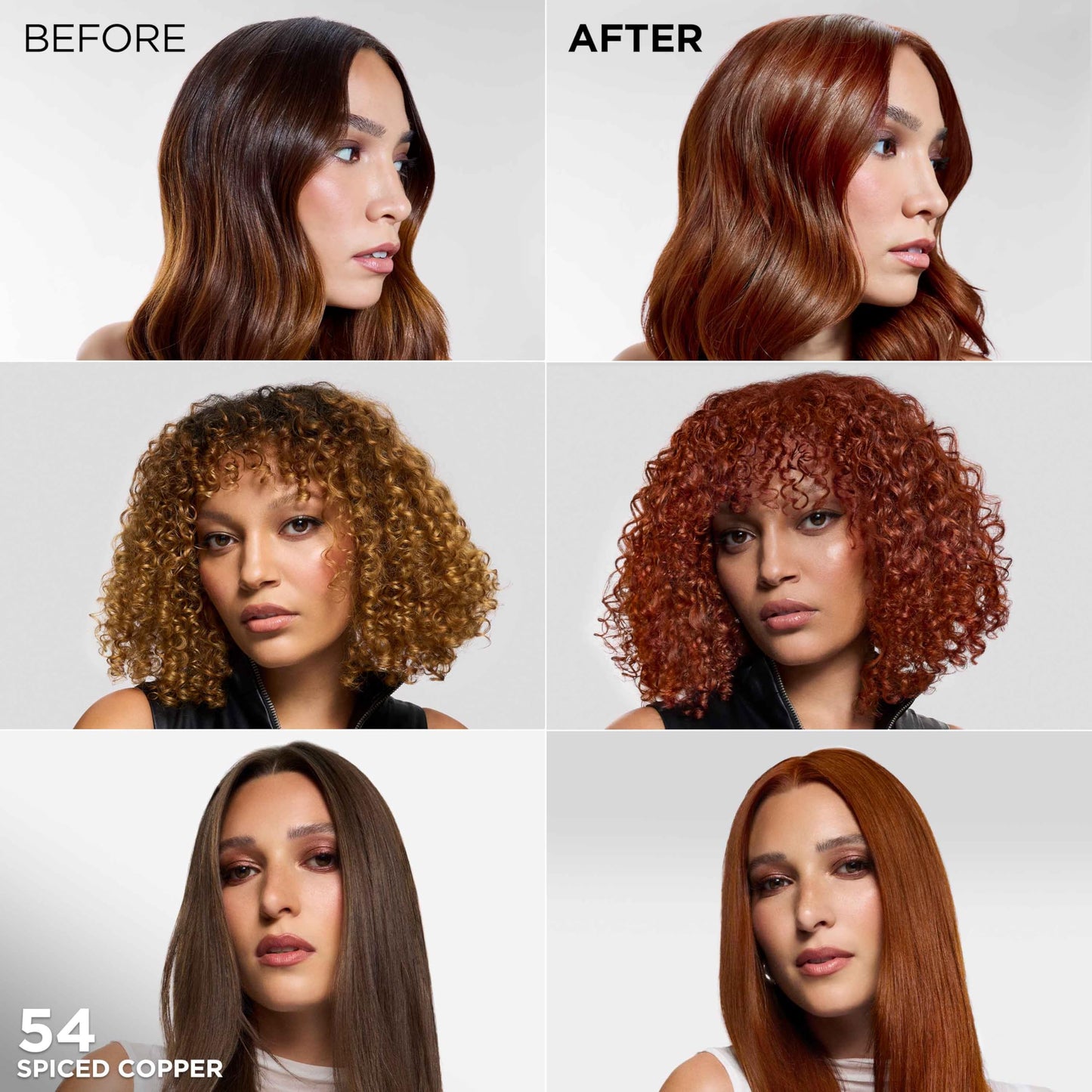 L'Oreal Paris Feria Multi-Faceted Shimmering Permanent Hair Color, High Intensity Hair Dye for 3X Highlights, 54 Spiced Copper, 1 Kit Beauty & Personal Care L'Oreal Paris