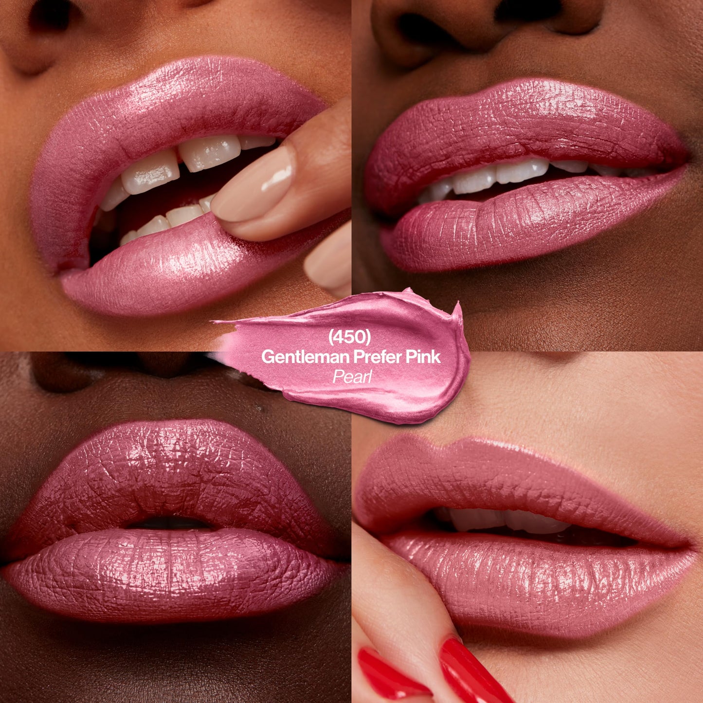 Revlon Super Lustrous Lipstick, Creamy Formula For Soft, Fuller-Looking Lips, Moisturized Feel, 450 Gentlemen Prefer Pink, 0.15 oz Beauty & Personal Care REVLON