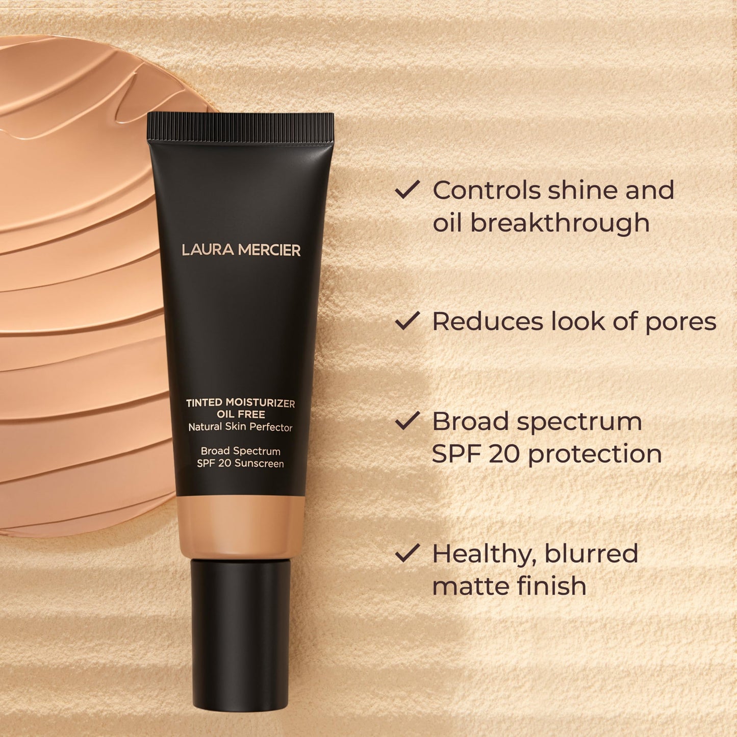 Laura Mercier Tinted Moisturizer Oil Free Natural Skin Perfector with SPF 20: All Day Shine Control, Sheer Coverage Beauty & Personal Care Laura Mercier