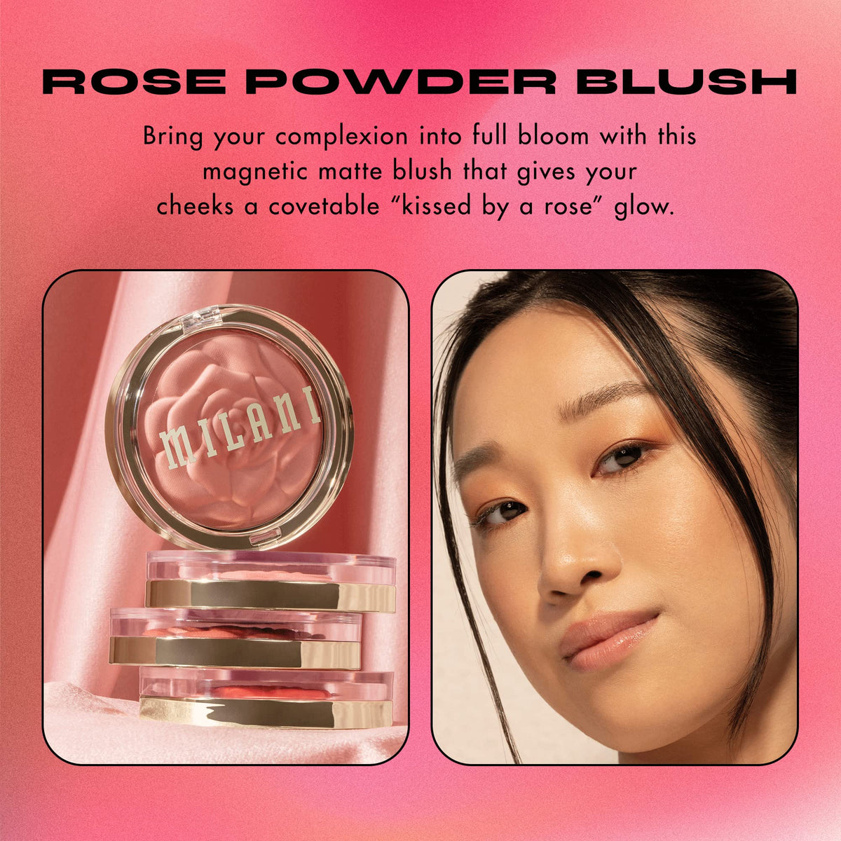Milani Rose Powder Blush - Blossomtime Rose (0.6 Ounce) Cruelty-Free Blush - Shape, Contour & Highlight Face with Matte or Shimmery Color Beauty & Personal Care Milani