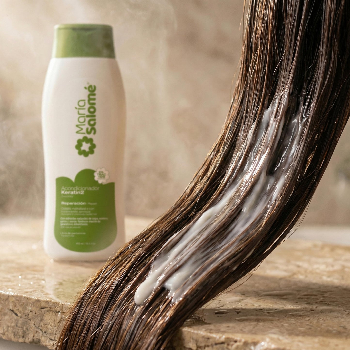 Maria Salome Keratin2 Hair Repair and Loss Prevention kit of Shampoo 13.5 fl.oz. - Conditioner 13.5fl.oz. - Cream 11.8 fl.oz. Natural Products Beauty & Personal Care Maria Salome