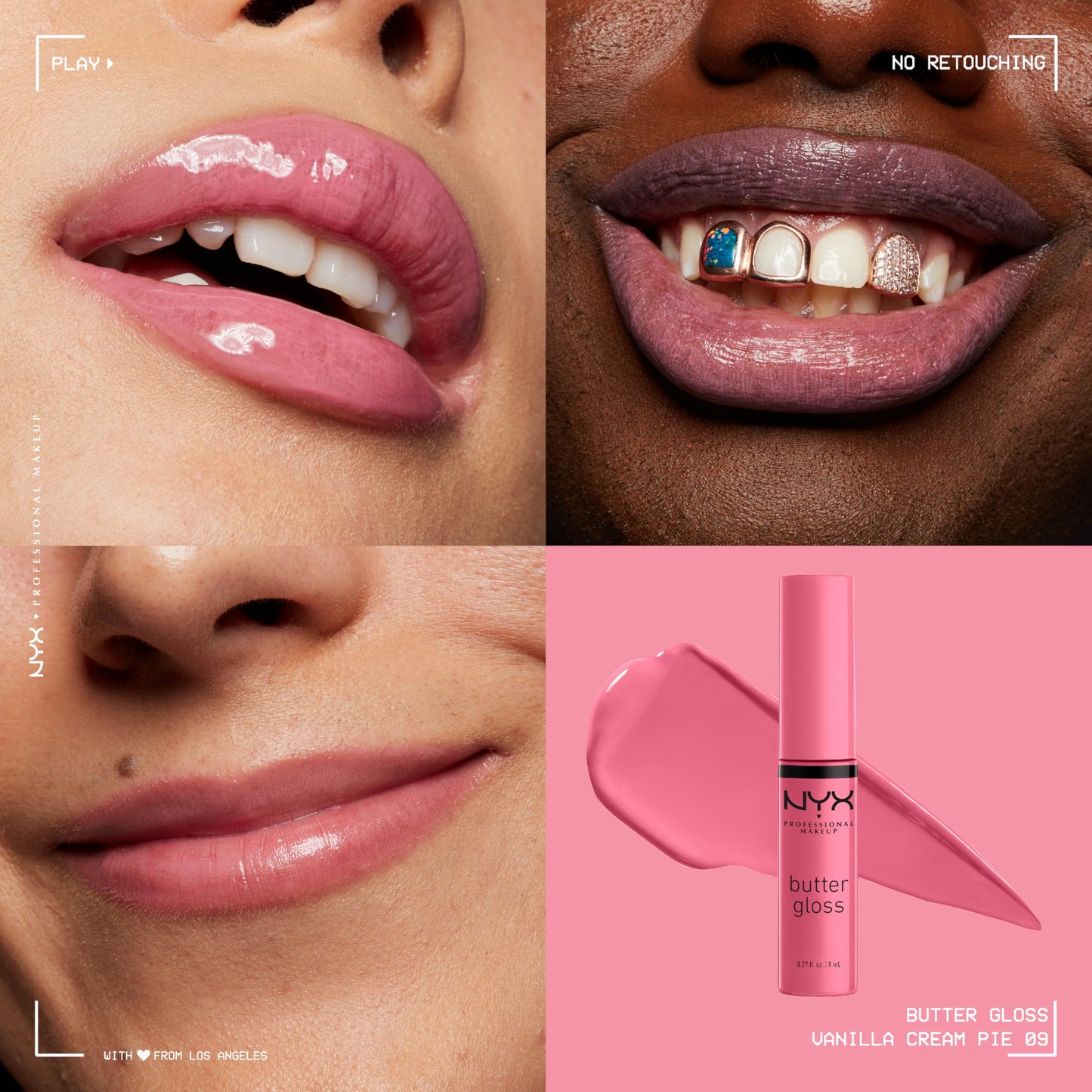 NYX PROFESSIONAL MAKEUP Butter Gloss, Non-Sticky Lip Gloss - Vanilla Cream Pie (Mauve) Beauty & Personal Care NYX PROFESSIONAL MAKEUP