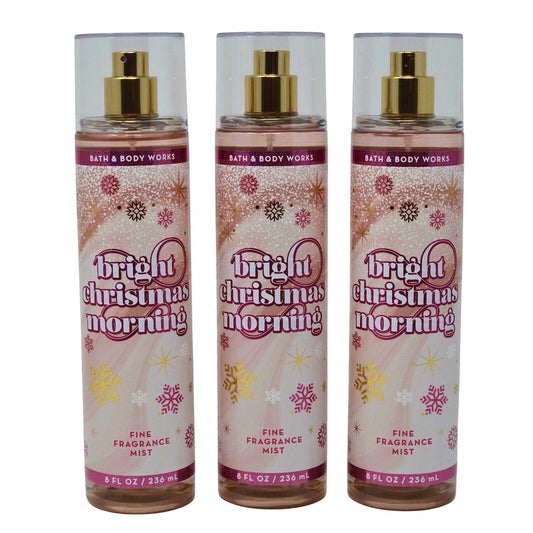 Bath & Body Works Fragrance Mist 3-Pack 8oz Each (Bright Christmas Morning) Beauty & Personal Care Bath & Body Works