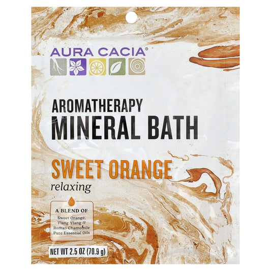 Aura Cacia Aromatherapy Mineral Bath, Relaxing, Sweet Orange, 2.5 oz (70.9 g) Beauty & Personal Care Aura Cacia