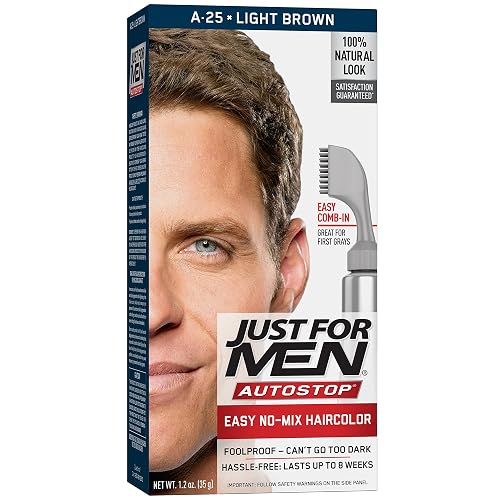 Just For Men AutoStop Men's Hair Color, Light Brown Beauty & Personal Care Just for Men