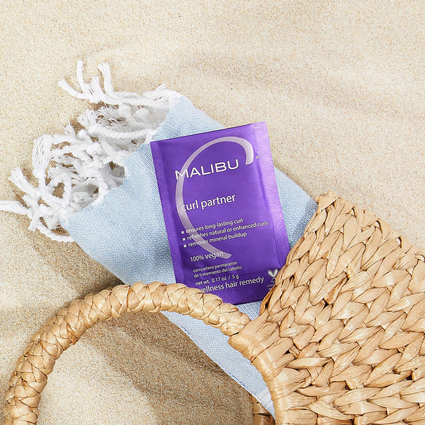 Malibu C Curl Partner Wellness Remedy (12 Packets) - Removes Mineral Build up for Healthier + Bouncier Curly Hair - Contains Gentle Antioxidants Beauty & Personal Care Malibu C