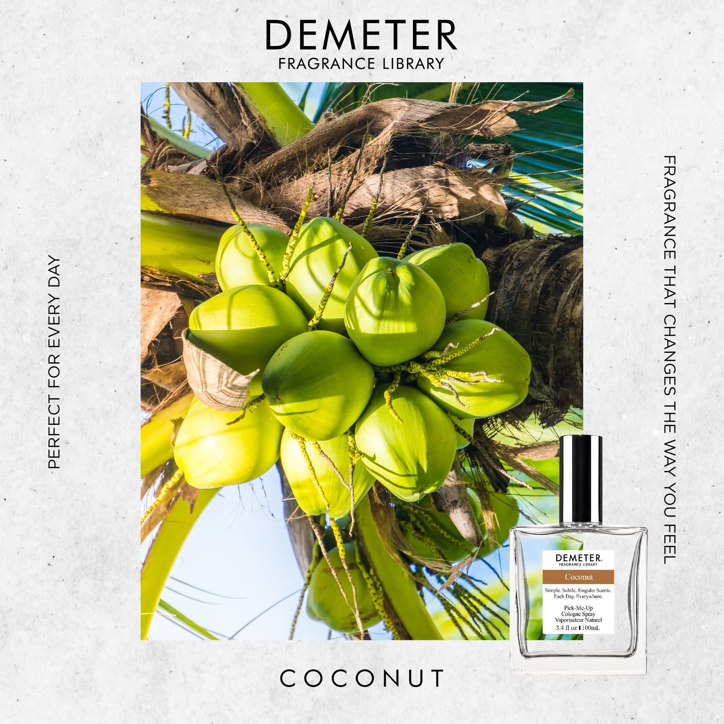 DEMETER Fragrance Library 3.4 oz Cologne Spray - Coconut Beauty & Personal Care DEMETER