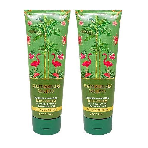 Bath & Body Works Ultimate Hydration Body Cream Pack of 2 (Watermelon Mojito),8.0 fluid_ounces Beauty & Personal Care Bath & Body Works
