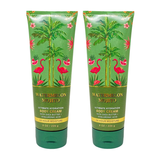 Bath & Body Works Ultimate Hydration Body Cream Pack of 2 (Watermelon Mojito),8.0 fluid_ounces Beauty & Personal Care Bath & Body Works