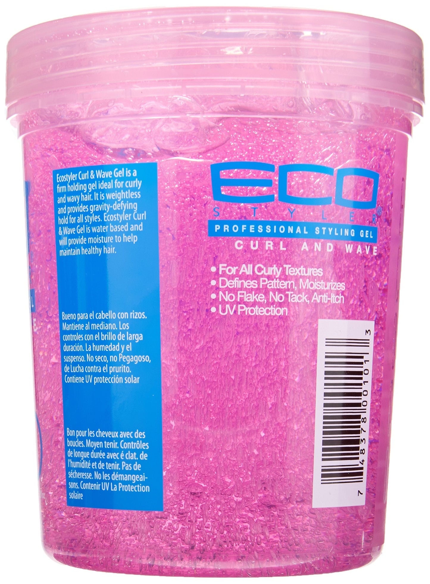 Ecoco Eco Style Hair Gel - Curl And Wave - Anti-Itch, Alcohol-Free Formula - Perfect Hold For Angled Or Tapered Sides - Ideal For Wavy Hair - No Beauty & Personal Care Eco Style