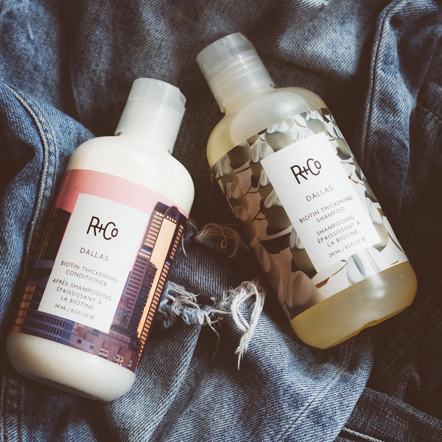 R+Co Dallas Biotin Thickening Shampoo + Conditioner Tandem Packette Kit | Thickens, Nourishes + Strengthens | Vegan + Cruelty-Free | 14 Ml Beauty & Personal Care R+Co