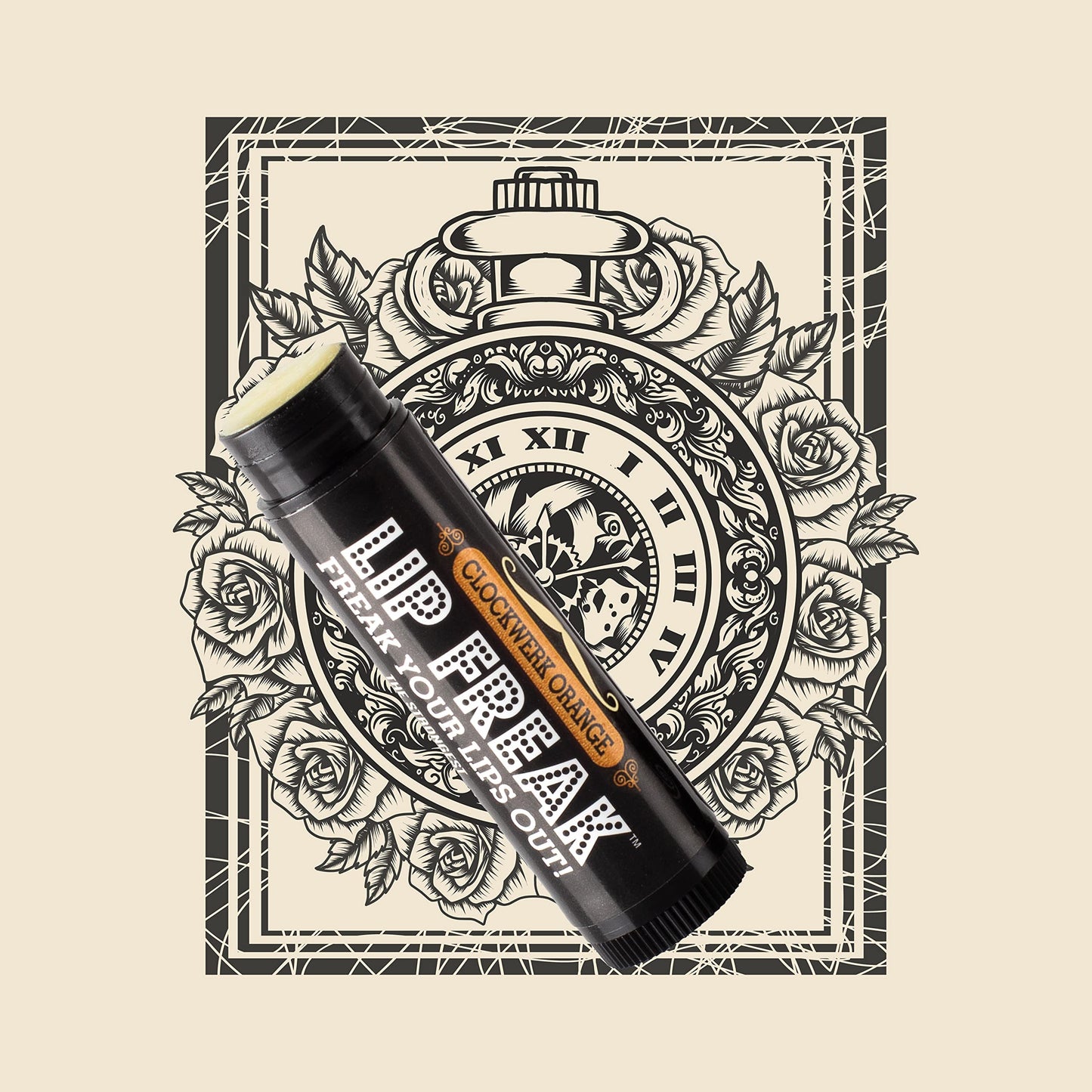 Doctor Lip Bang's BUZZING Lip Balm - Lip Freak - 100% All Natural - Cruelty Free - Clockwerk Orange - 2 Pack Beauty and Personal Care Doctor Lip Bang's