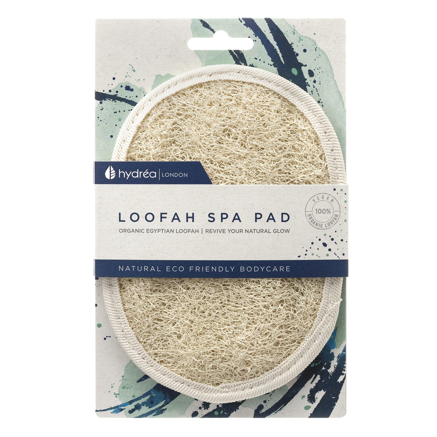 Hydréa London Organic Egyptian Loofah Luxury Exfoliating Body Pad Natural Quality Spa Bodycare for Bath Shower Beauty & Personal Care Hydrea London