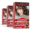 Revlon ColorSilk with Bond Repair Complex, Brown Permanent Hair Color, 100% Gray Coverage, Ammonia Free Hair Dye, Vegan Keratin, 30 Dark Brown (Pack Beauty & Personal Care REVLON