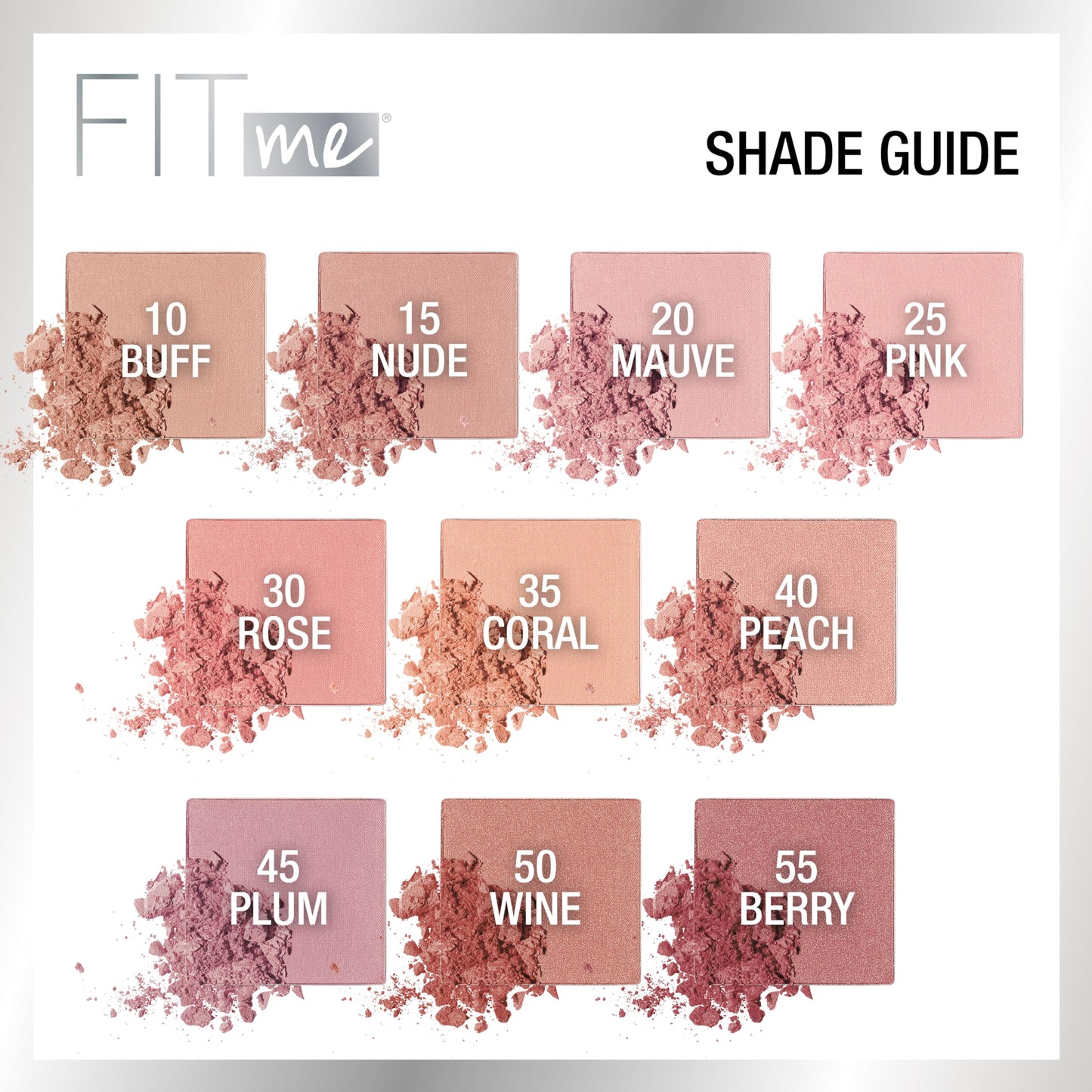 Maybelline Fit Me Powder Blush, Lightweight, Smooth, Blendable, Long-lasting All-Day Face Enhancing Makeup Color, Mauve, 1 Count Beauty & Personal Care MAYBELLINE