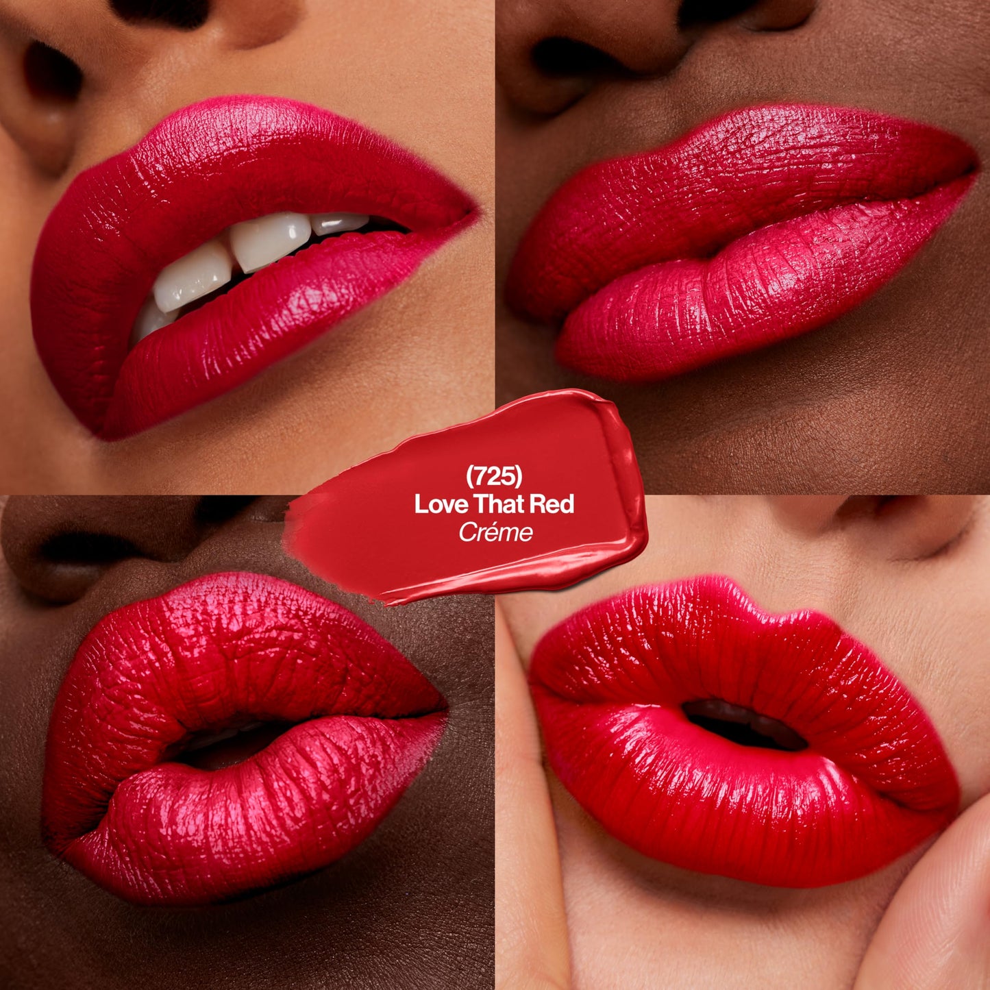 Revlon Super Lustrous Lipstick, Creamy Formula For Soft, Fuller-Looking Lips, Moisturized Feel, Love That Red (725), 0.15 oz Beauty & Personal Care REVLON