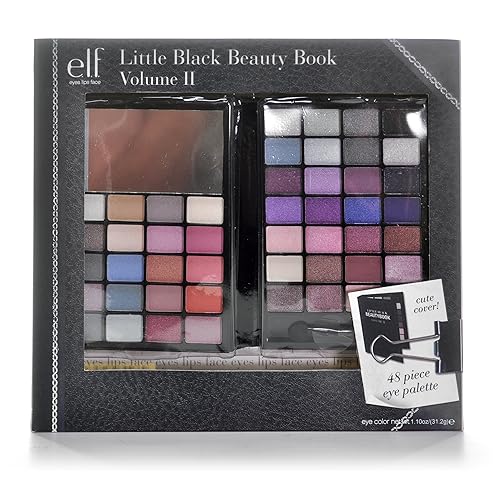 e.l.f. Little Black Beauty Book 48 Piece Eye Palette Bright Edition, 5 Ounce Beauty & Personal Care e.l.f.