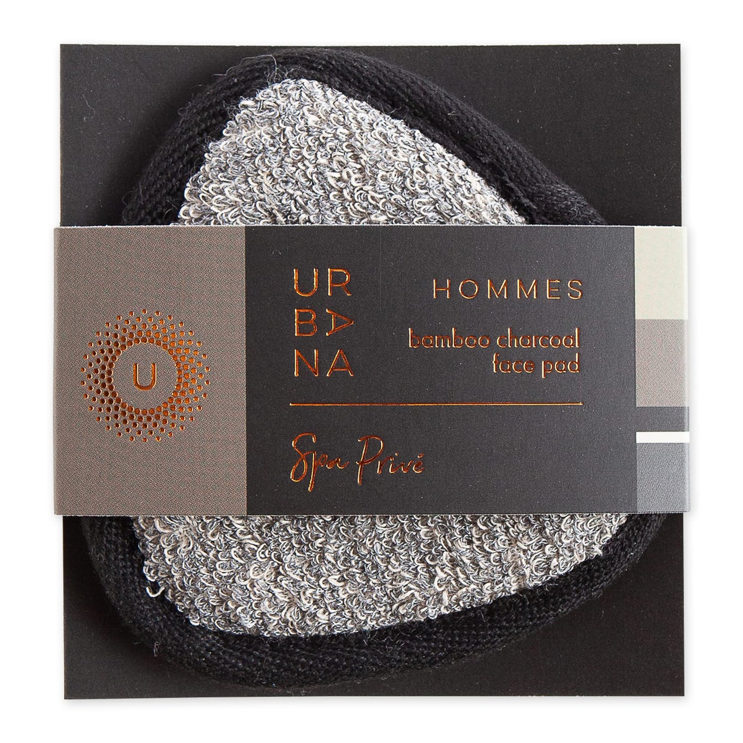 Urbana Spa Prive Men's Bamboo Charcoal Collection, Face Pad,Grey,6338 Beauty & Personal Care Urbana